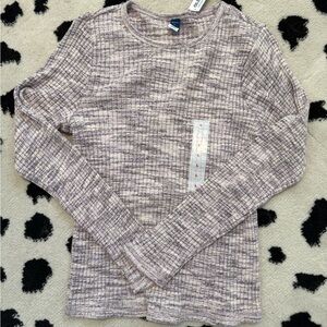 Old Navy Plush Tee purple Long Sleeve Size Large